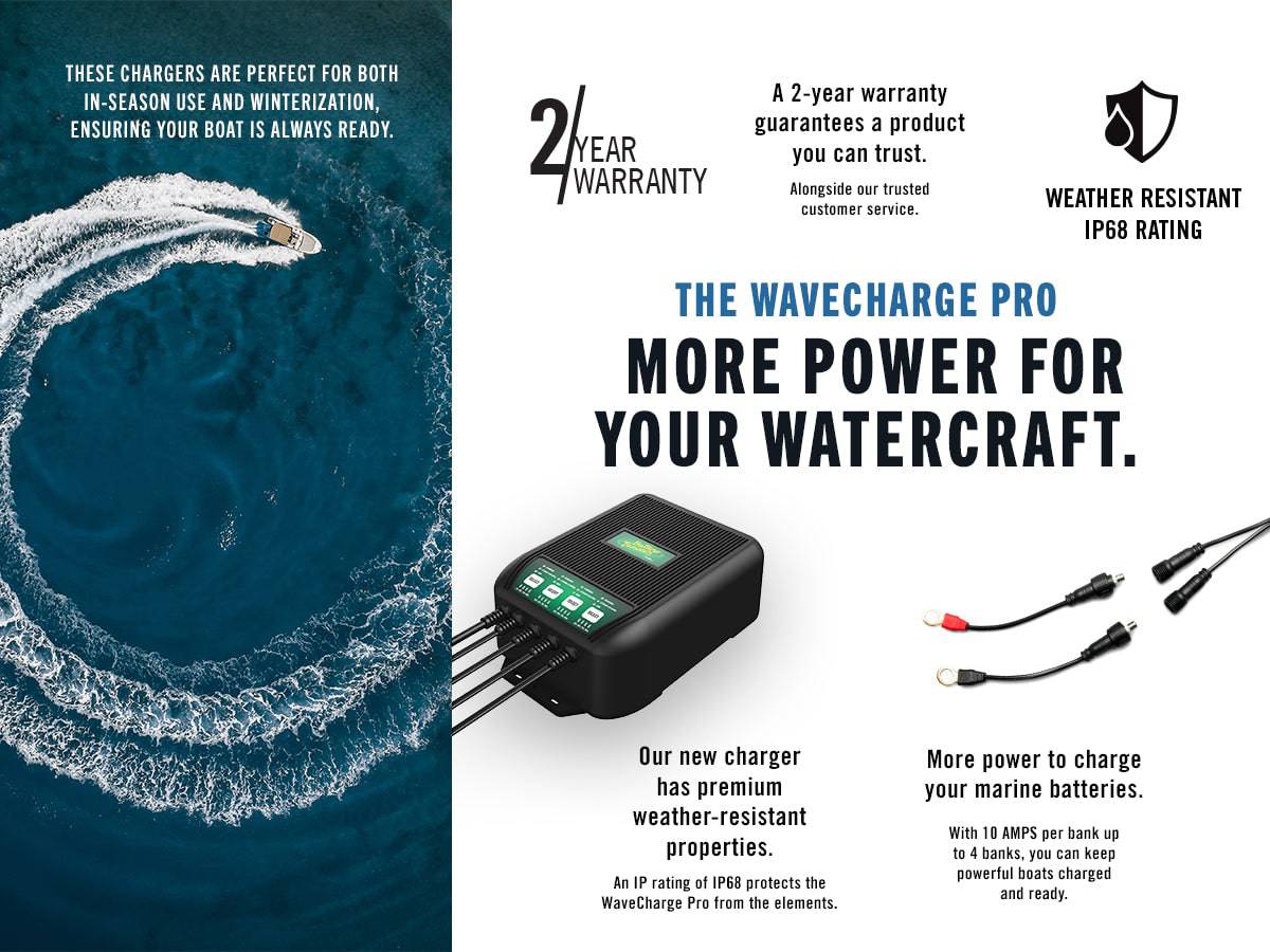 WaveCharge Pro 2-Bank 12V,  20 AMP Battery Charger - Image 6