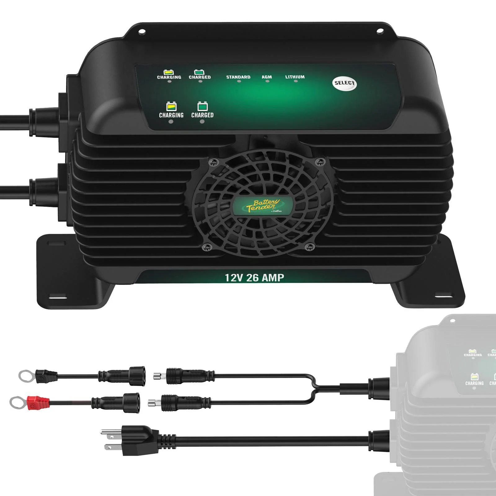 PowerPlus 12V 26 AMP Single Output Battery Charger and Maintainer - Image 3